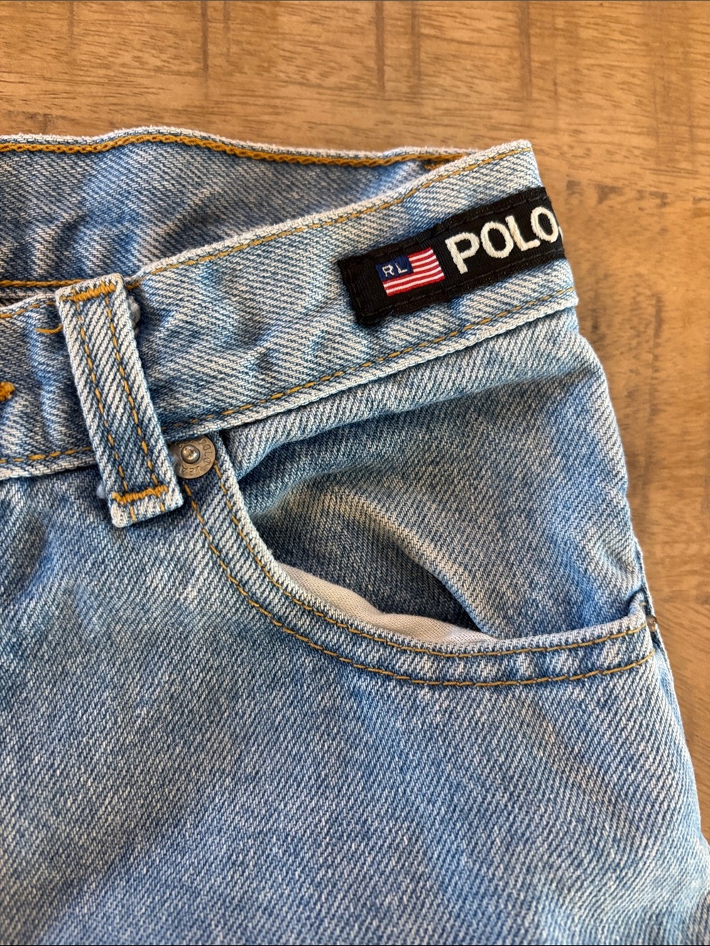 Girls Polo Jeans Co Ralph Lauren Vintage 90s Jeans Denim Size 8 Preppy Classic - Picture 3 of 5